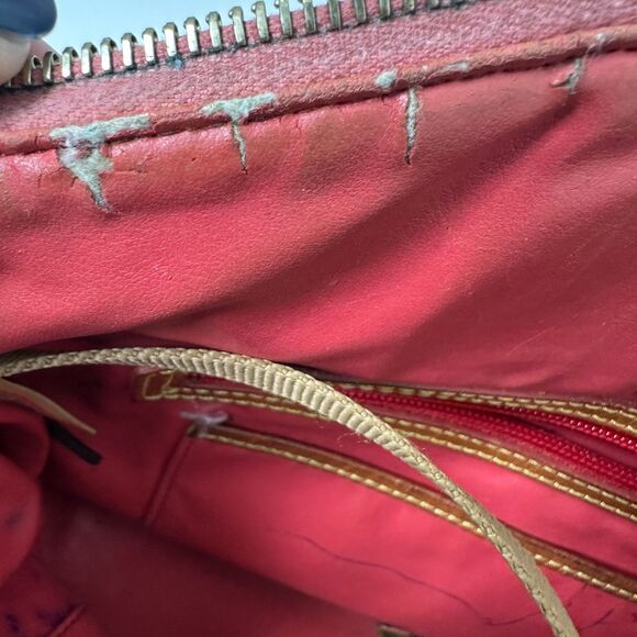 Dooney & Bourke Barbie Pink Pebbled Leather Crossbody Top Handle Satchel Purse - Picture 4 of 10